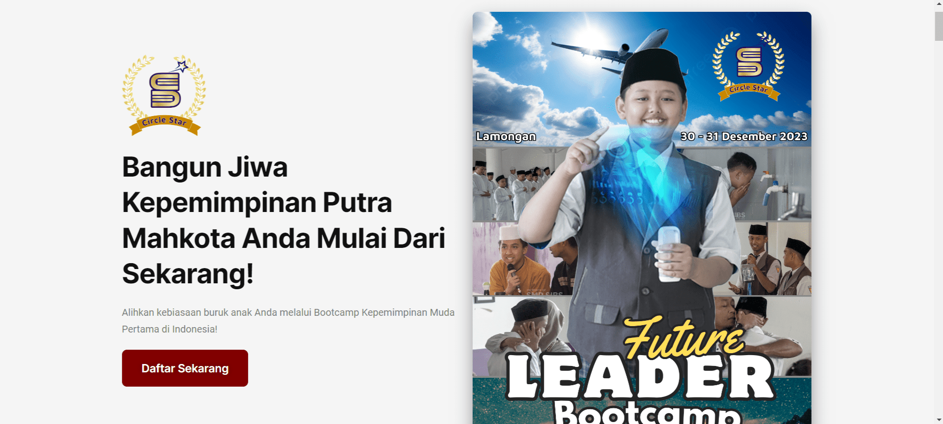 Landing page