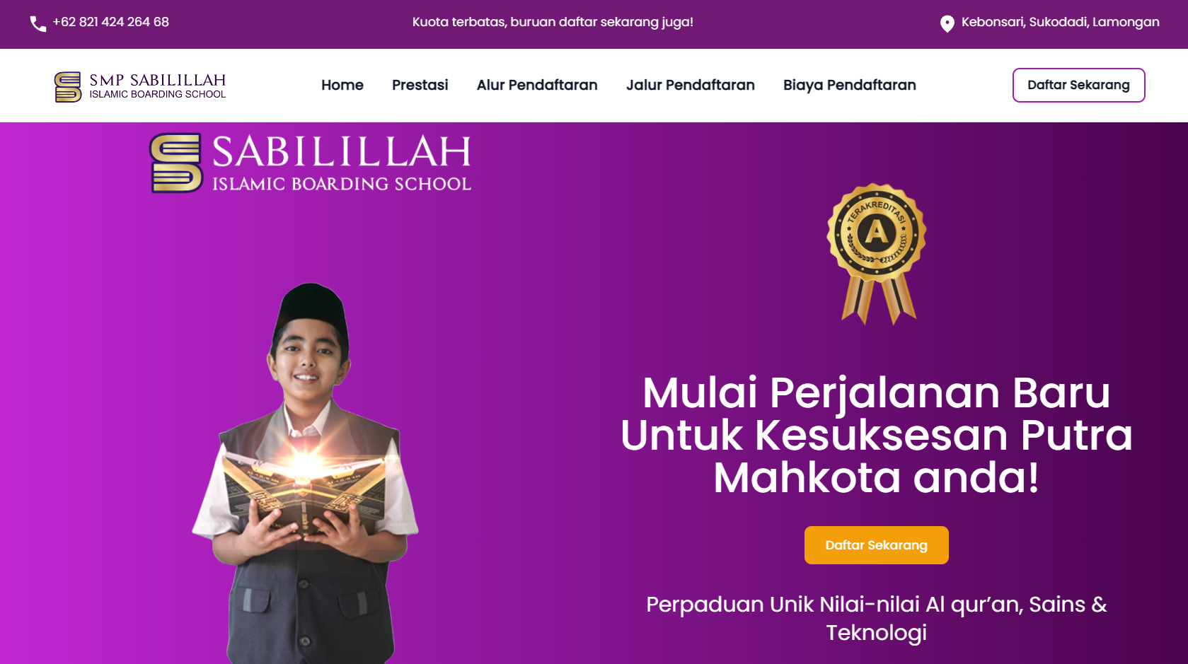 Landing page
