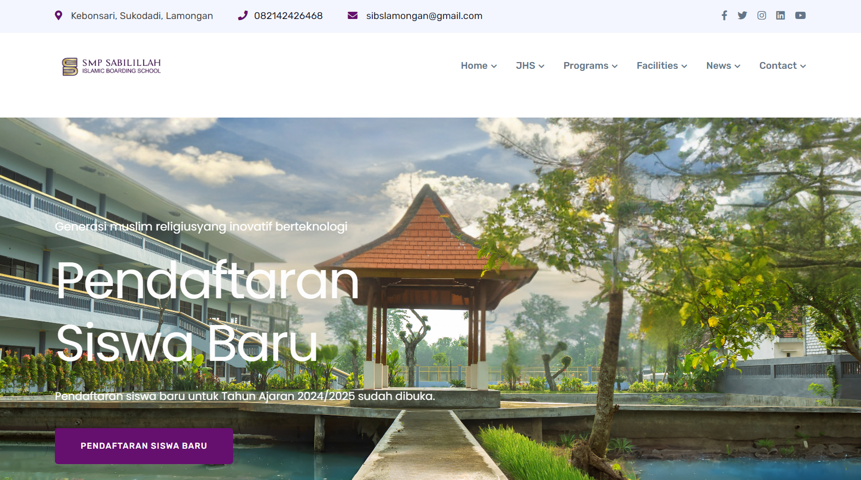 Landing page